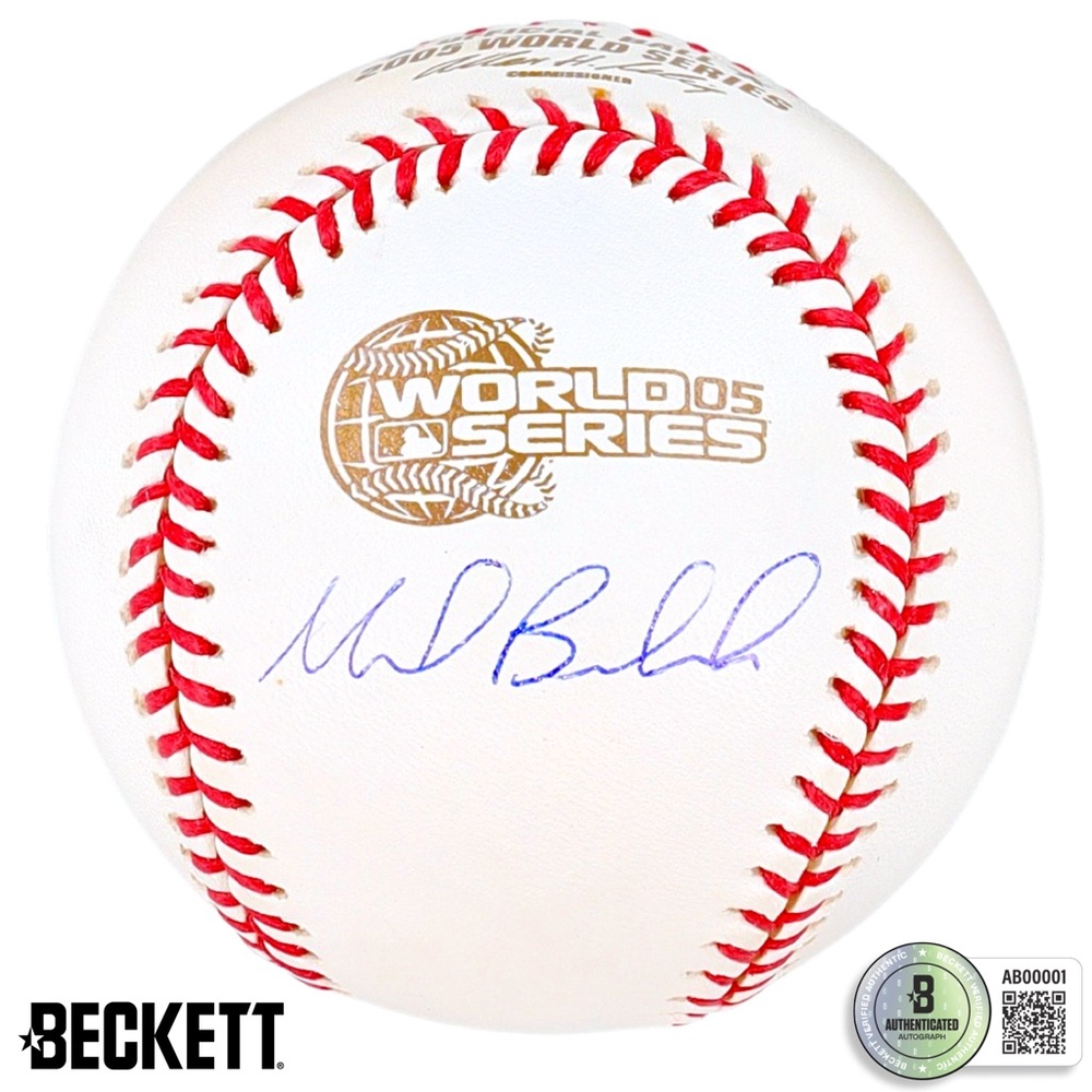 💥Mark Buehrle💥 Chicago White Sox Signed 2005 World Series Baseball Autograph